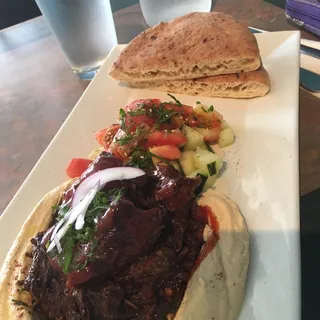 Hummus Short Rib Platter