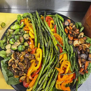Our grilled veggie tray