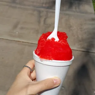 no sugar watermelon snow cone