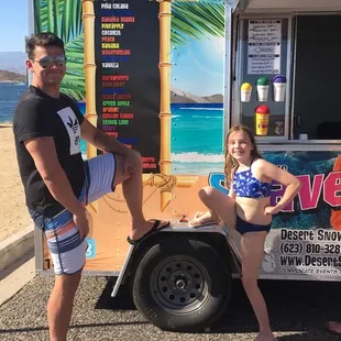 Desert snow made lake pleasant 10 times better can't wait to have them again this is a picture That I took of some people in front