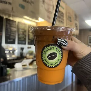 Dirty thai tea latte