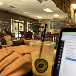 My empty matcha frappe lol