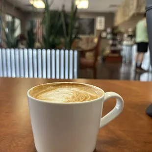 Hazelnut latte with almond milk