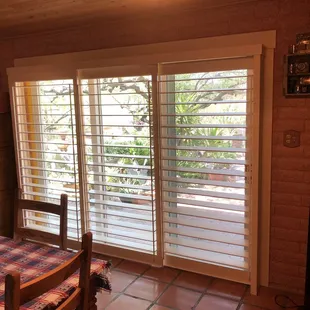 Our Arizona room sliding glass door shutters