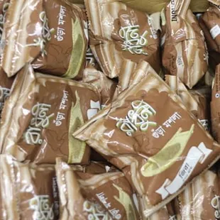 a pile of bread rolls