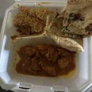 The left overs from my meal