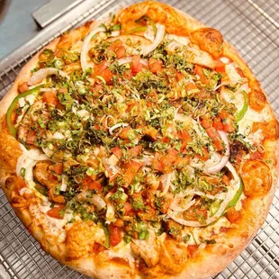 Chicken tikka masala pizza