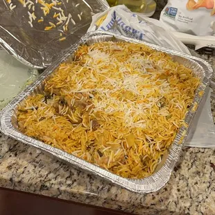 This is $41 family size chicken biryani, packed with only 7 pieces of legs.