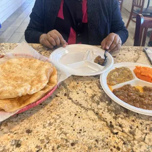 Halwa Puri- served on weekends and tasted great