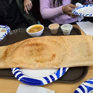 a pancake on a plate