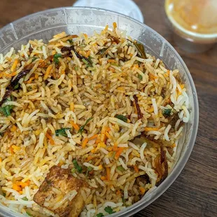 Paneer biryani