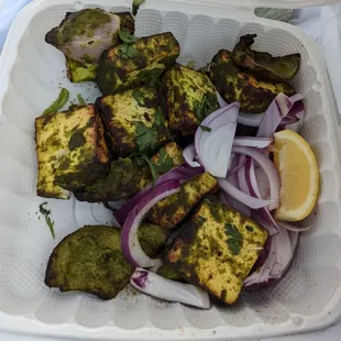Paneer Haryali Kebab