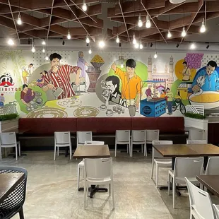 Dining Area and Order Status Board
