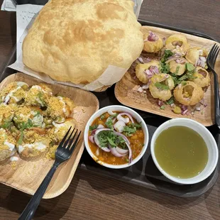 Chole Bathura, Dahi Puri, Pani Puri