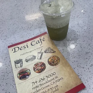 Light,Refreshing and such a treat in this beautiful California weather a delightful Mint and lime Mocktail