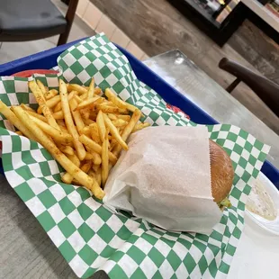 a basket of french fries