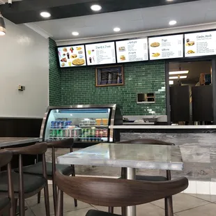 the interior of the restaurant