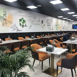 sushi and sashimi, interior