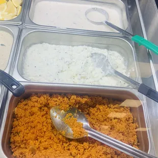 Raita, curd rice, gajar halwa