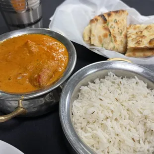 Chicken Tikka Masala, Garlic Naan