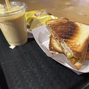 Mango Lassi Aloo Tikki Sandwich