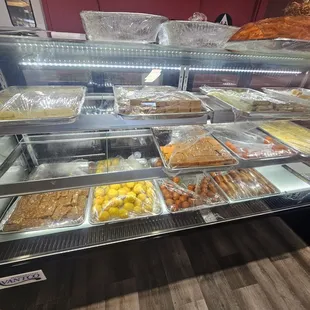 Dessert display case