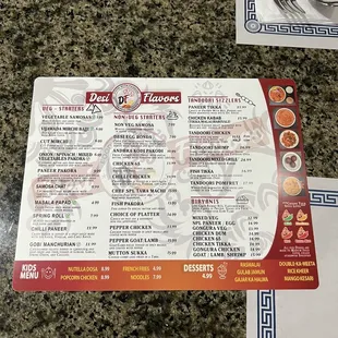 Front menu