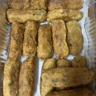 Chicken and aloo rolls