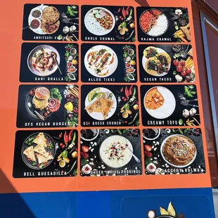Menu with pic.