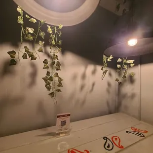 You can order with QR code on table