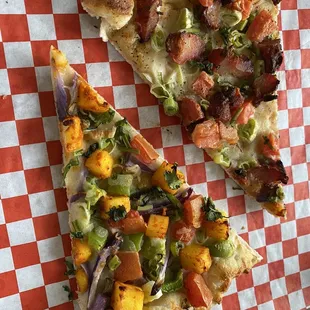 Chicken masala pizza Paneer tikka pizza