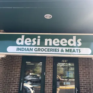 the front entrance of a restaurant