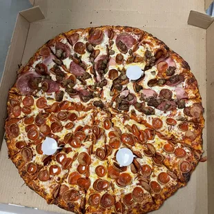 a pizza in a box