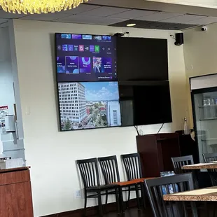 TV panel with 4 screens