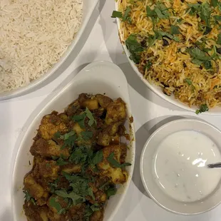 Aloo Gobhi | Chicken Biryani