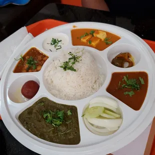 Vegetarian thali