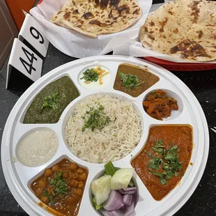 The Special Thali + the Roti