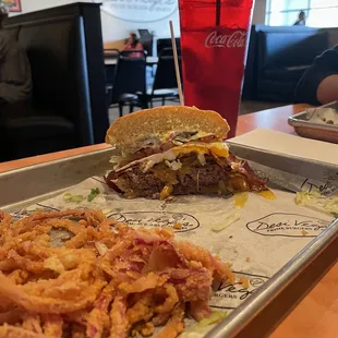 Early Bird with red onion rings