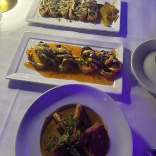 Shrimp &amp; grits, Who Dat Shrimp, Egg Rolls