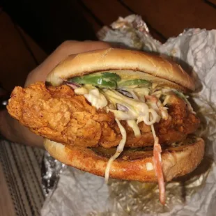 Spicy chicken sandwich