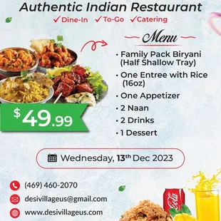 family feast menu