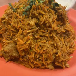 Biryani with chicken