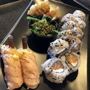 sashimi, sushi and sashimi, food, sushi