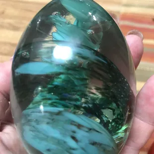 My paperweight from &quot;Intro to Glass Blowing&quot; 2-11-2018