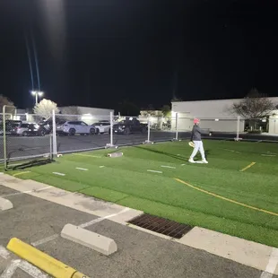 Outdoor fielding area