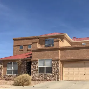 Beautiful Rustic Red Metal Roof by DesignCo. (Different angle but we&apos;ve posted this home)