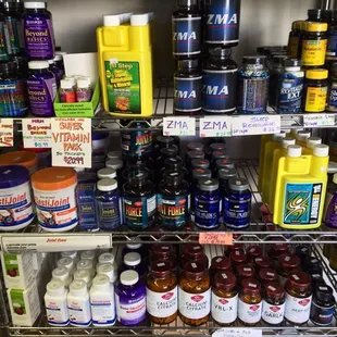 a variety of products