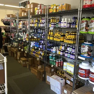 Wall of supplements!