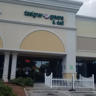 the front of the store