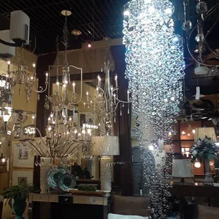 A gorgeous crystal lighting chandelier